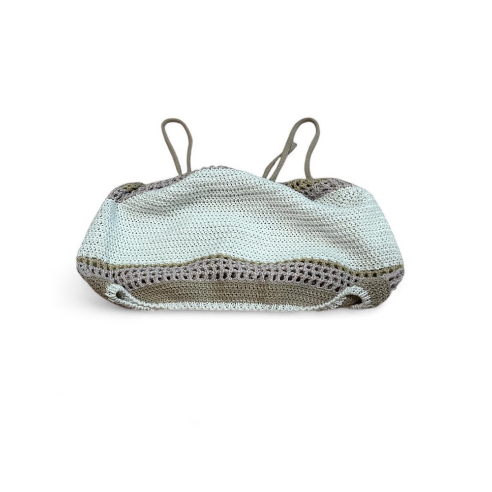 Striped Crochet Halter Top
